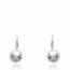 Oorbellen dames zilver 8mm oorhangers mini