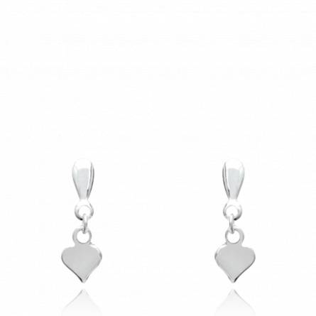 Oorbellen dames zilver Petit Coeur harten