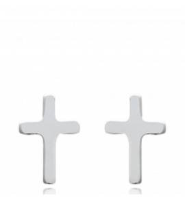 Orecchini argento croix
