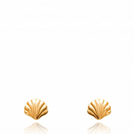 Orecchini bambino placato in oro  Coquillage