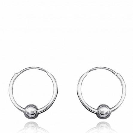 Orecchini donna argento Paisible Succès 1.5 cm creolo