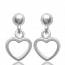 Orecchini donna argento Simple cuore mini