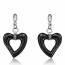 Orecchini donna ceramica Shanice cuore nero mini