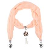 Pañuelo mujer Saumon corazón rosa