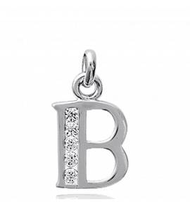 Pandantiv femei argint B alfabet