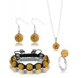 Parure Shamballa Orange Varena