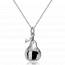 Passionate Heart Diamond Silver Necklace mini