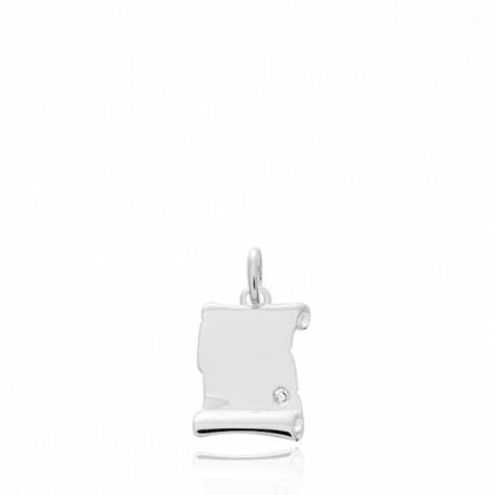 Pendentif argent Almon parchemin