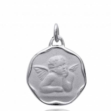 Pendentif argent Anaël ronde