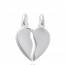 Pendentif argent coeur sectionnable fidèle   mini