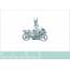 Pendentif argent Moto chelsey 2