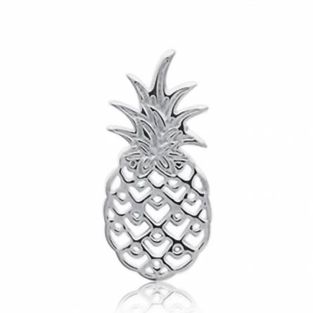 Pendentif Argent Rhodié Ananas