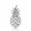 Pendentif Argent Rhodié Ananas mini