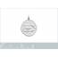 Pendentif argent rhodié astro Scorpion 2