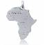 Pendentif carte de l'Afrique mini