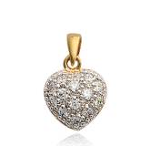 Pendentif coeur symbiose