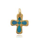 Pendentif croix de rure