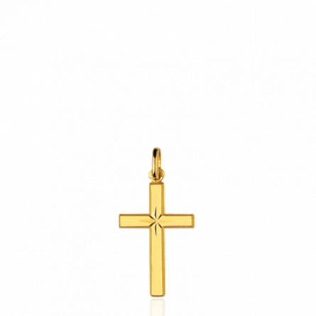 Pendentif enfant plaqué or Ione croix