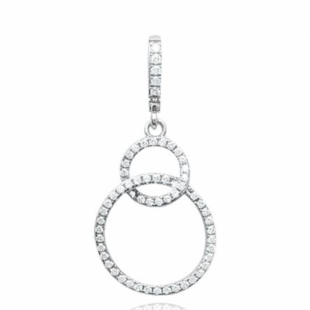 Pendentif femme argent Basmath ronde