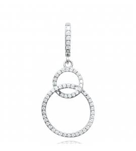 Pendentif femme argent Basmath ronde