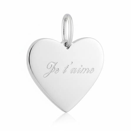 Pendentif femme argent Elfara coeur
