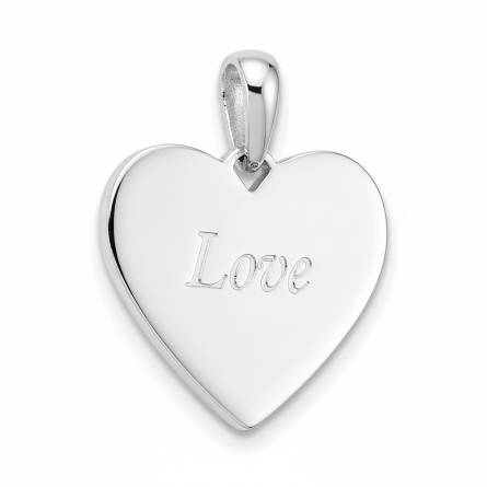 Pendentif femme argent Frya coeur