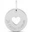 Pendentif femme argent Hamya ronde mini