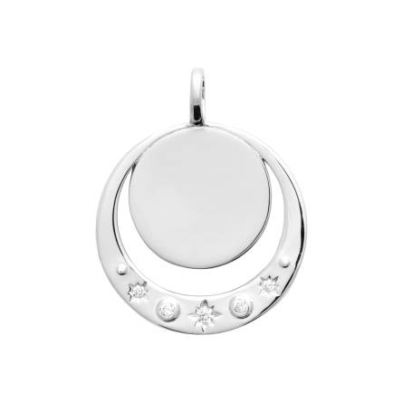 Pendentif femme argent Ilonga ronde
