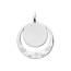 Pendentif femme argent Ilonga ronde mini