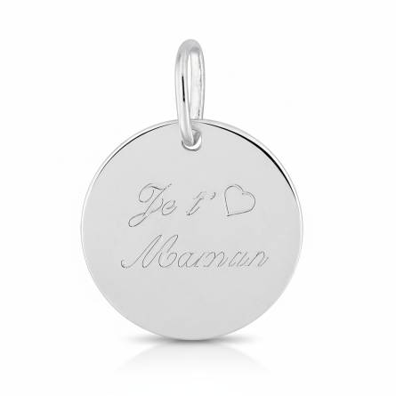 Pendentif femme argent Masita ronde