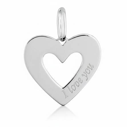 Pendentif femme argent Pilia coeur