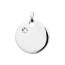 Pendentif femme argent Woya ronde mini