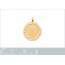 Pendentif femme plaqué or Episya ronde 2