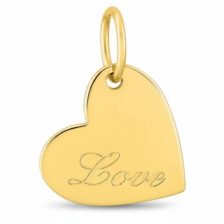 Pendentif femme plaqué or Félya coeur