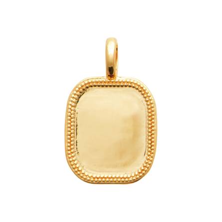 Pendentif femme plaqué or Kovo rectangle
