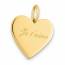 Pendentif femme plaqué or Orya coeur mini