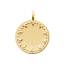 Pendentif femme plaqué or Pirtera ronde mini