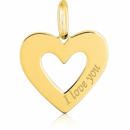 Pendentif femme plaqué or Shia coeur