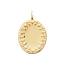 Pendentif femme plaqué or Vama ovale 2