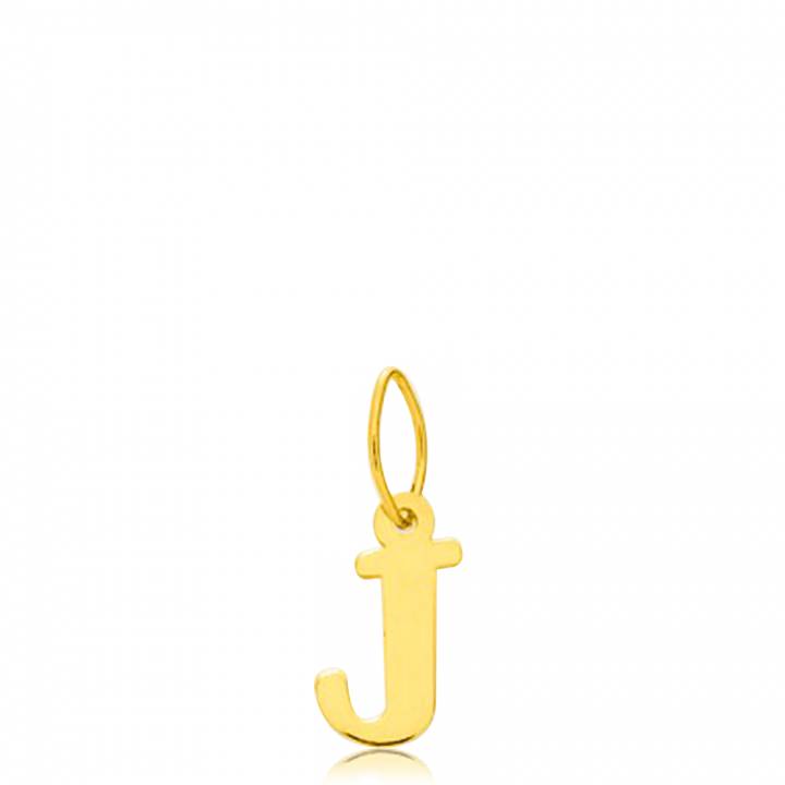 pendentif lettre j or jaune