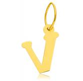 Pendentif lettre V or375