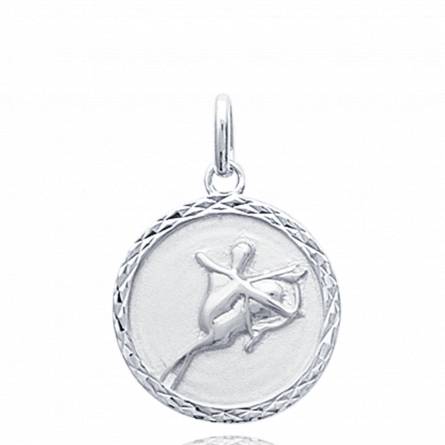 Pendentif médaillon argent sagittaire