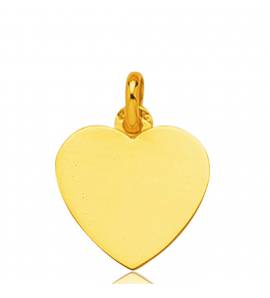 Pendentif or Arista coeur jaune