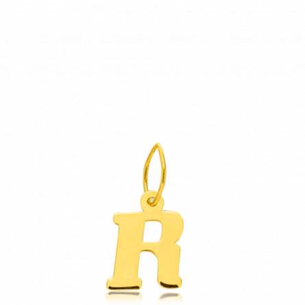 Pendentif or lettre R 