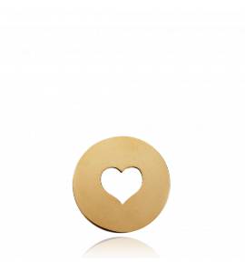 Pendentif Rond coeur ajouré