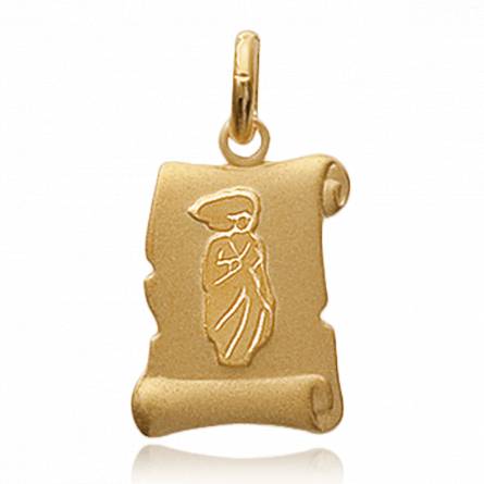 Pendentif Vierge Sur Parchemin