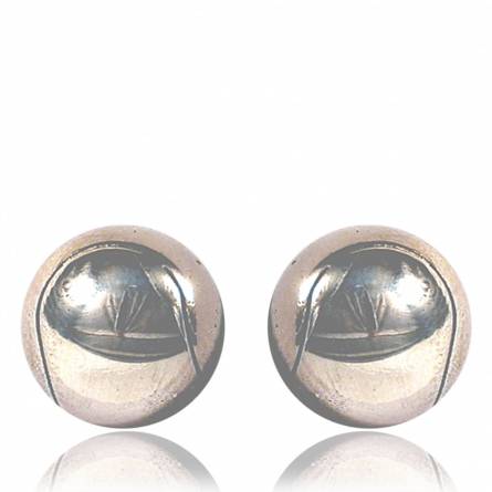 Pendientes hombre plata Sportif 