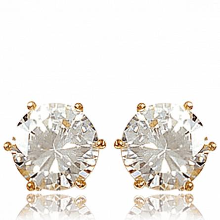 Pendientes mujer bañado en oro  meganisi