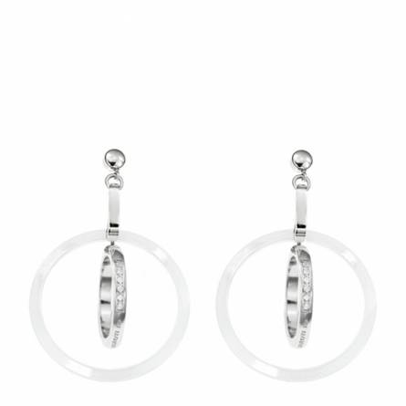 Pendientes mujer Eleganza blanco