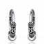 Pendientes mujer plata Balinaise 1.2 cm anillado mini